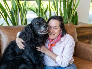 Photo of Glass Canisters with Premium Dog Treats on counter at Hounds Lounge