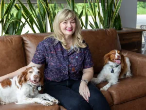 Two White Dogs Getting the Best Dog grooming in North Little Rock