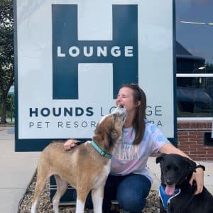 Dogs outside Hounds Lounge